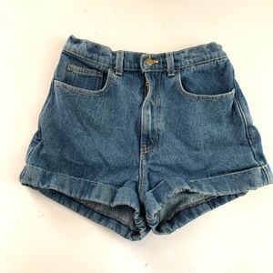 American apparel cuffed high waisted shorts sz 27